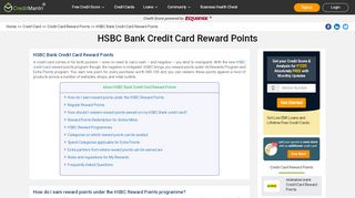
                            4. How to Earn & Redeem - HSBC Bank Credit Card Reward Points