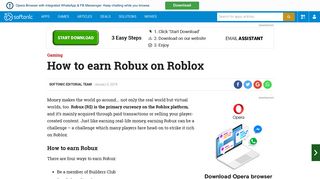 
                            10. How to earn Robux on Roblox - Softonic