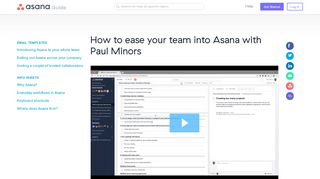 
                            8. How to ease your team into Asana with Paul Minors · Asana