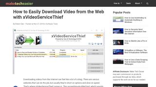 
                            9. How to Easily Download Video from the Web with xVideoServiceThief