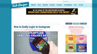 
                            10. How to Easily Login to Instagram - Tech-Recipes