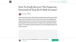 
                            11. How To Easily Recover The Forgotten Password Of Your RCN Mail ...