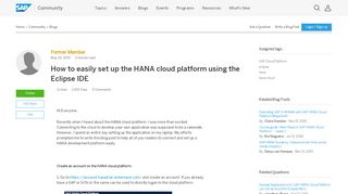
                            3. How to easily set up the HANA cloud platform using the Eclipse IDE ...