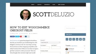 
                            13. How to Edit WooCommerce Checkout Fields - Scott DeLuzio