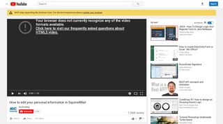 
                            13. How to edit your personal information in SquirrelMail - YouTube