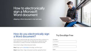 
                            6. How to electronically sign a Microsoft Word document | DocuSign