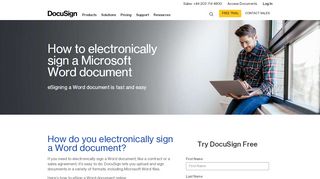 
                            9. How to electronically sign a Microsoft Word document Find ... - DocuSign