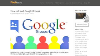 
                            7. How to Email Google Groups - Gmail HTML Templates - Flashissue