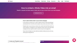 
                            8. How to embed a Wistia video in an email with Playable
