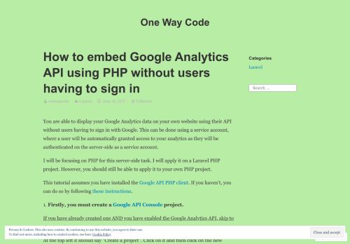 
                            4. How to embed Google Analytics API using PHP without users having ...