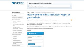 
                            6. How to embed the EMDESK login widget on your website | EMDESK ...