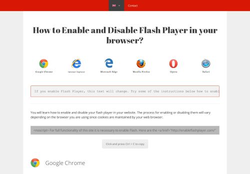 
                            13. ⇒ How to enable Adobe Flash Player || For all browsers || Up-to-date!