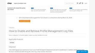 
                            3. How to Enable and Retrieve Profile Management Log Files