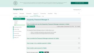 
                            13. How to enable and use the Kaspersky Password Manager ...