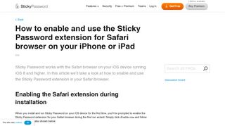 
                            7. How to enable and use the Sticky Password extension for Safari on ...