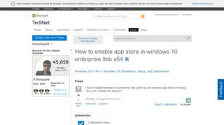 
                            1. How to enable app store in windows 10 enterprise ltsb x64 - Microsoft