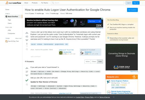 
                            2. How to enable Auto Logon User Authentication for Google Chrome ...