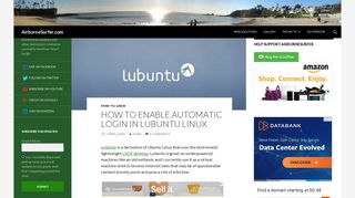 
                            6. How To Enable Automatic Login In Lubuntu Linux - AirborneSurfer.com