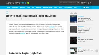 
                            13. How to enable automatic login on Linux - AddictiveTips