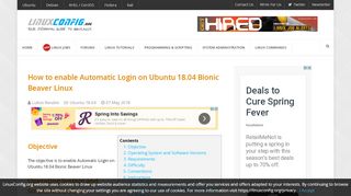 
                            5. How to enable Automatic Login on Ubuntu 18.04 Bionic Beaver Linux ...