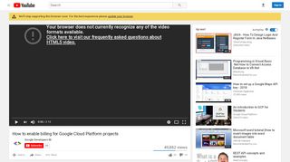 
                            7. How to enable billing for Google Cloud Platform projects - YouTube