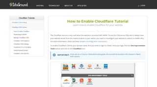 
                            6. How to Enable Cloudflare Tutorial - SiteGround