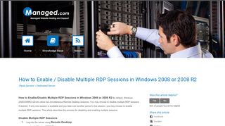 
                            1. How to Enable / Disable Multiple RDP Sessions in Windows 2008 or ...