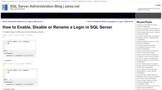 
                            5. How to Enable, Disable or Rename a Login in SQL Server - zarez.net