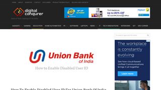 
                            7. How To Enable Disabled User ID For Union Bank Of India | Digital ...