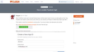 
                            11. How to enable Facebook login - Flarum Community