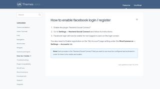 
                            10. How to enable facebook login / register - UX Themes Docs