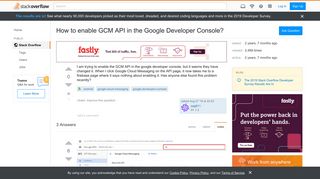 
                            7. How to enable GCM API in the Google Developer Console? - Stack ...