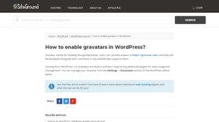 
                            13. How to enable gravatars in WordPress? - SiteGround