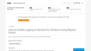 
                            11. How to Enable Logging on Receiver for Windows Using ...