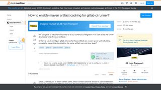 
                            4. How to enable maven artifact caching for gitlab ci runner? - Stack ...