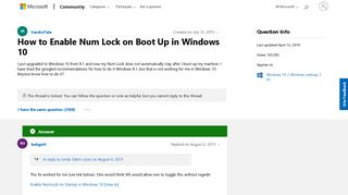 
                            6. How to Enable Num Lock on Boot Up in Windows 10 - Microsoft Community