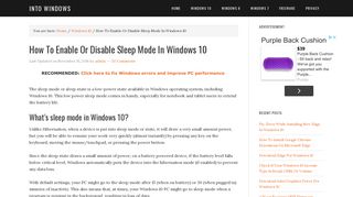 
                            3. How To Enable Or Disable Sleep Mode In Windows 10