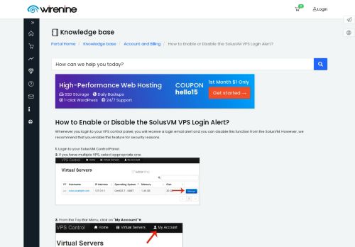 
                            9. How to Enable or Disable the SolusVM VPS Login Alert? - WireNine.com