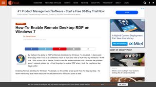 
                            7. How-To Enable Remote Desktop RDP on Windows 7 - groovyPost