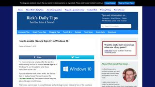 
                            12. How to enable 'Secure Sign-In' in Windows 10 - Rick's Daily Tips