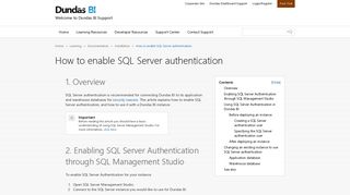 
                            6. How to enable SQL Server authentication - Dundas Data Visualization