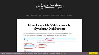 
                            11. How to enable SSH access to Synology DiskStation - Top Secret Labs ...