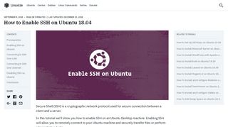 
                            5. How to Enable SSH on Ubuntu 18.04 | Linuxize