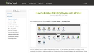 
                            10. How to Enable SSH/Shell Access in cPanel - SiteGround