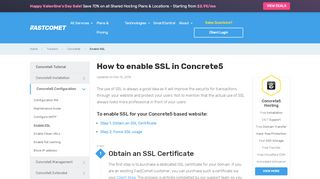 
                            13. How to Enable SSL in Concrete5 - Concrete5 Tutorial - FastComet