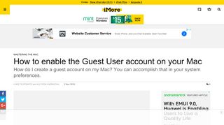 
                            6. How to enable the Guest User account on your Mac | iMore