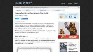 
                            7. How to Enable the Root User in Mac OS X | Macinstruct