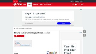 
                            7. How to enable twitter in your Gmail account - Ccm.net