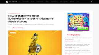 
                            11. How to enable two-factor authentication in your Fortnite ... - Dot Esports