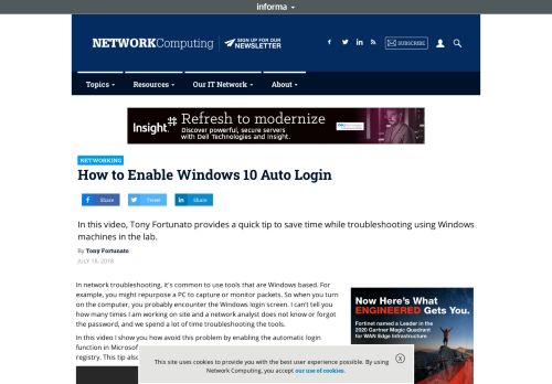 
                            12. How to Enable Windows 10 Auto Login - Network Computing